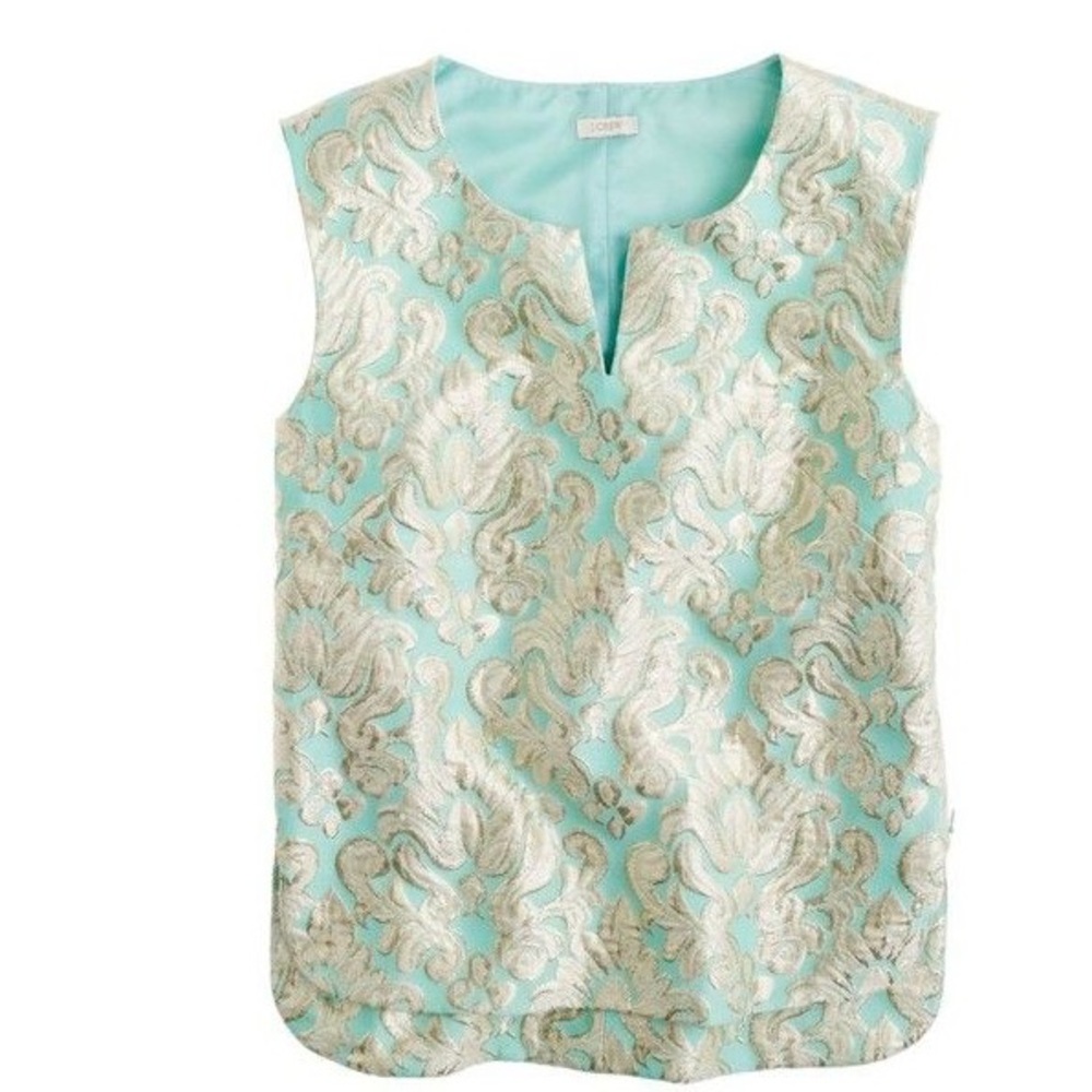 J Crew Brocade Top