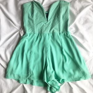 Nasty Gal strapless romper