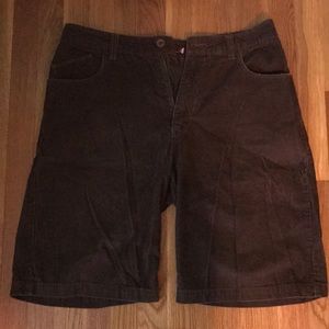 Brown Corduroy Shorts