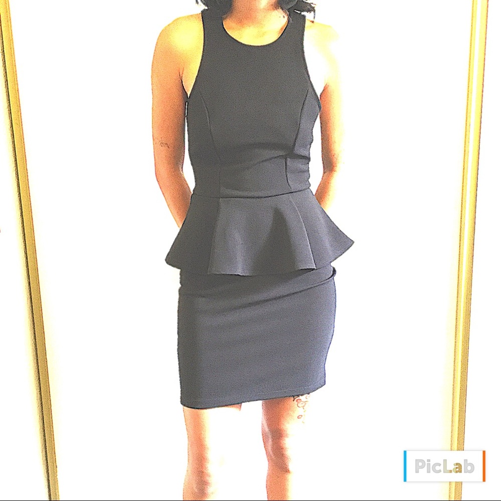 🌸SALE🌸 Forever 21 Cute Black Peplum Dress