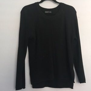 Black oversized sweater