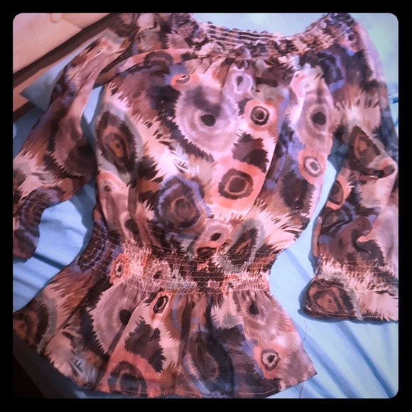 Francesca's Collections Tops - Francesca's collection(Criss Cross) sheer top