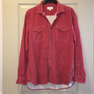 LG. Pink/red long sleeve shirt. Ryan Michael.