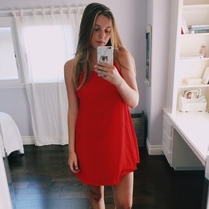 Lulu's red dress