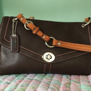 Dark brown Coach bag