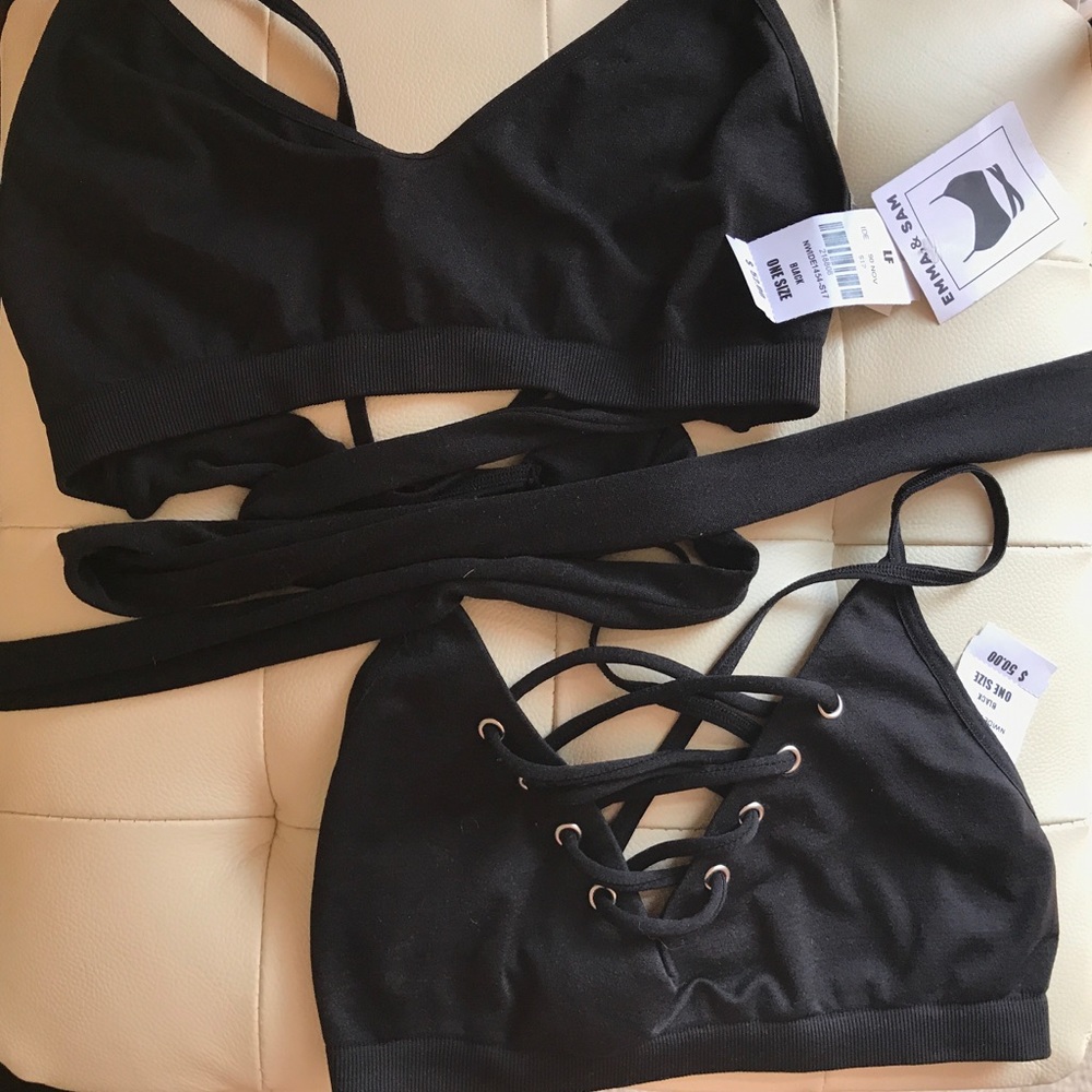 LF black bralette bundle!