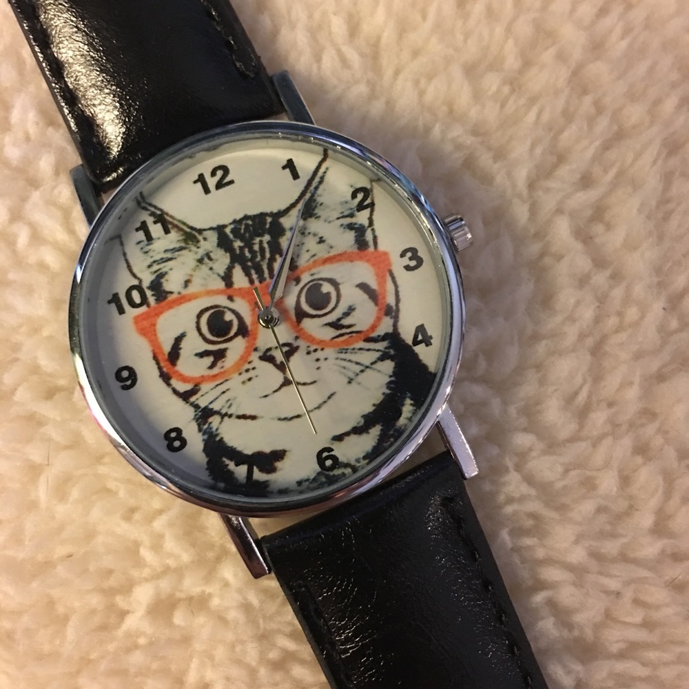 Cute Women's Watch With Cat Face