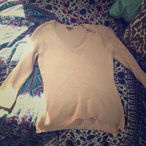 Ann Taylor Cream Silk Sweater