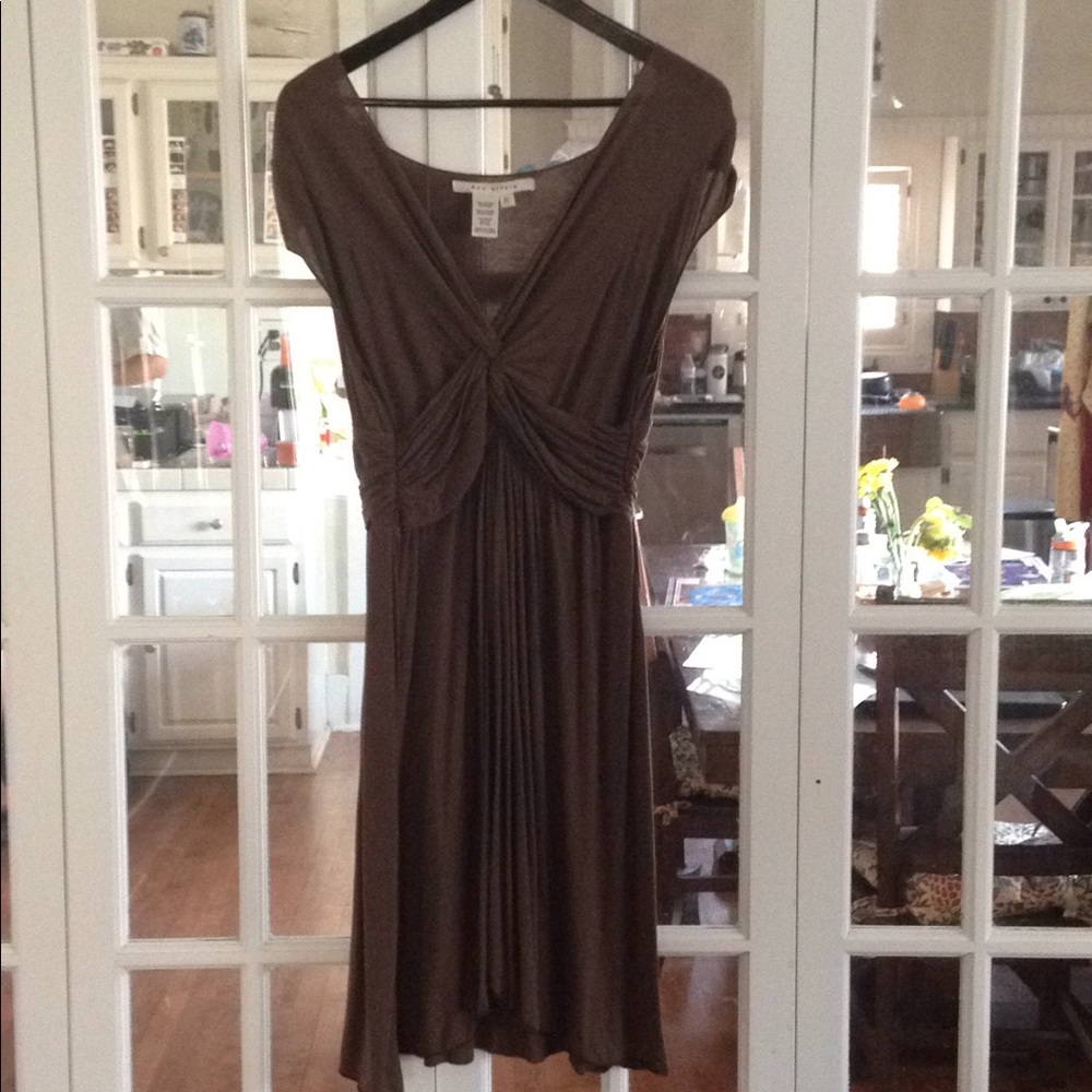 Brown sleeveless dress