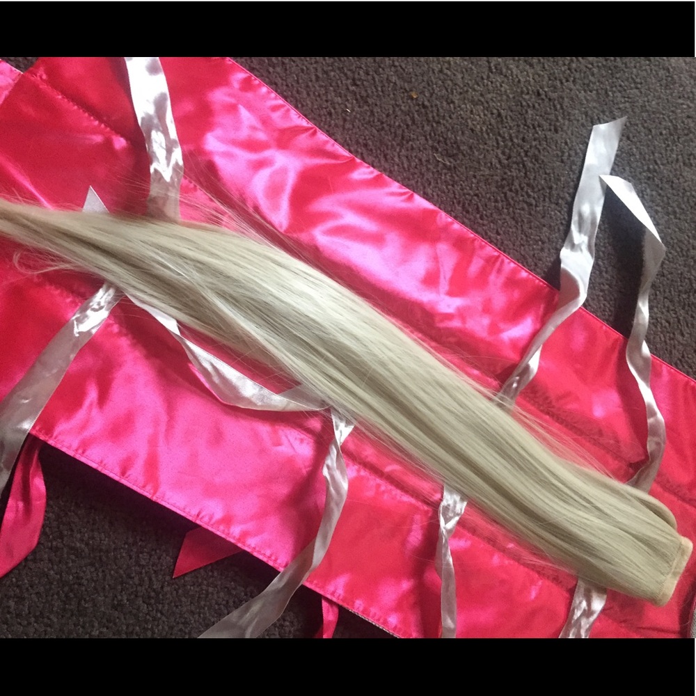 Bellami 20" 160gram faux wrap pony - Ash Blonde