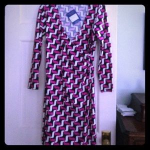 Jude Connally Diane Dress in Mod Navy Twist M