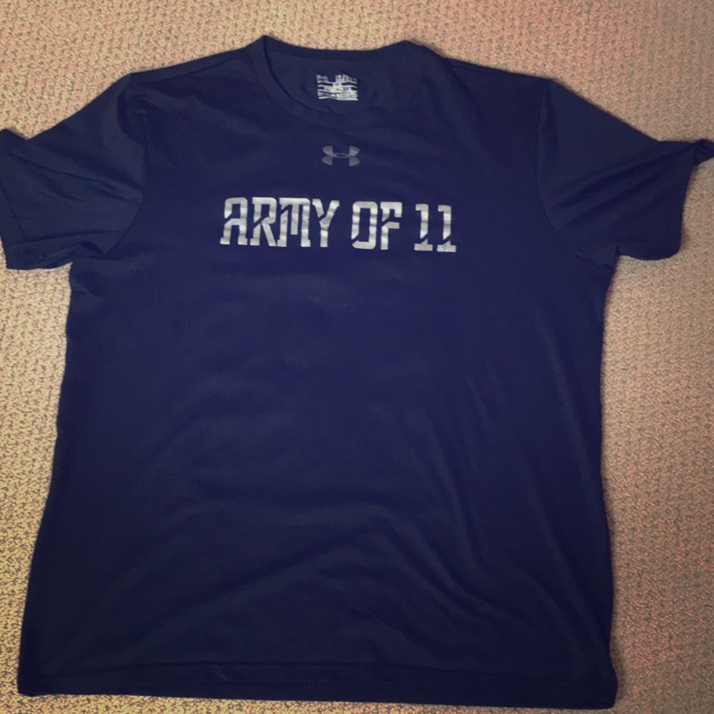 Under Armor Tee. 95% left. Good design