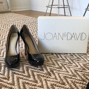 Black Patent Leather Joan & David Heels