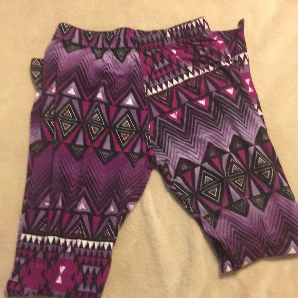 Purple leggings