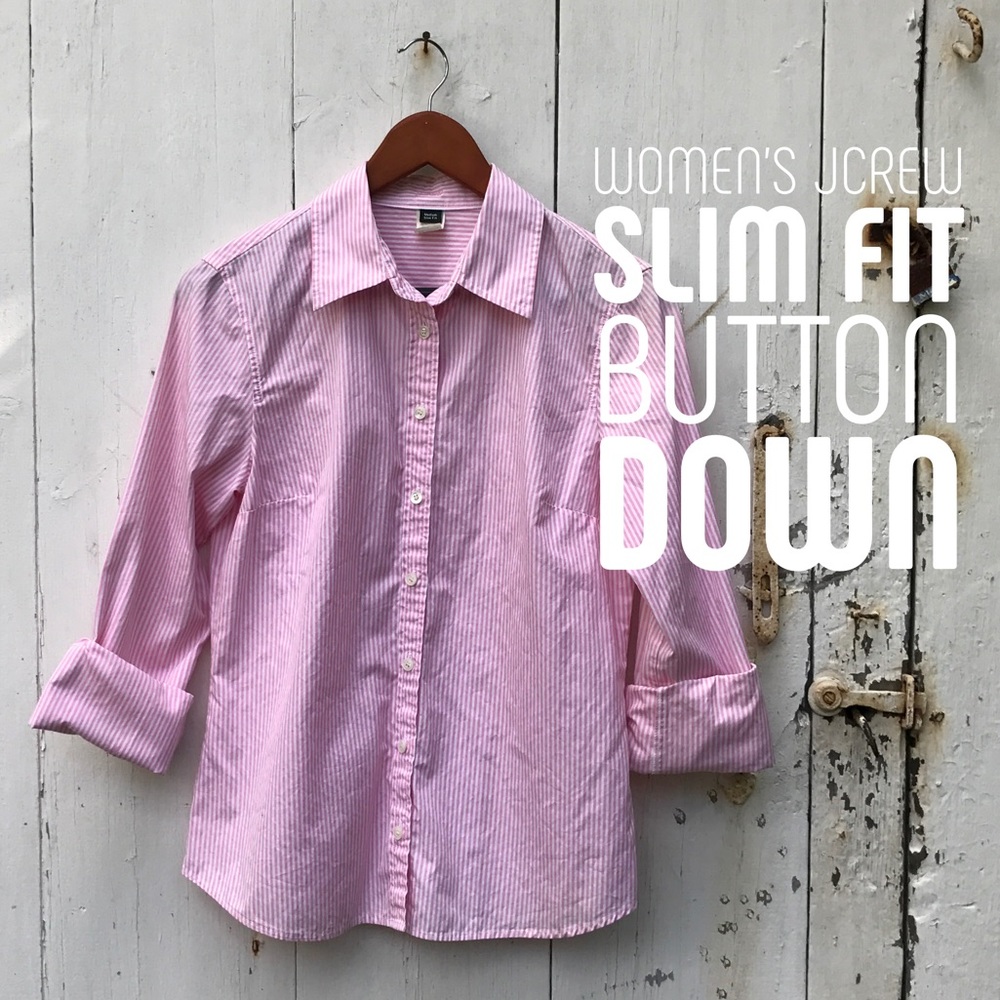 🌟EUC🌟JCrew Women's Slim Fit Button Down Size M