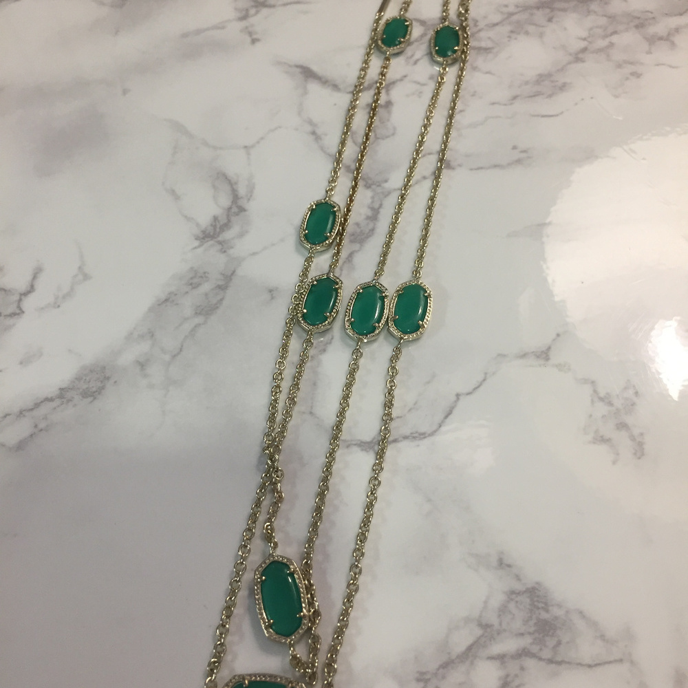 Kendra Scott Green Kellie Necklace