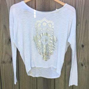 White Long Sleeve Shirt from Aeropostale