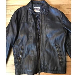 Men's Large Excelled Brown Leather Jacket