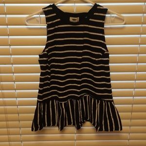 Capsule peplum tank.