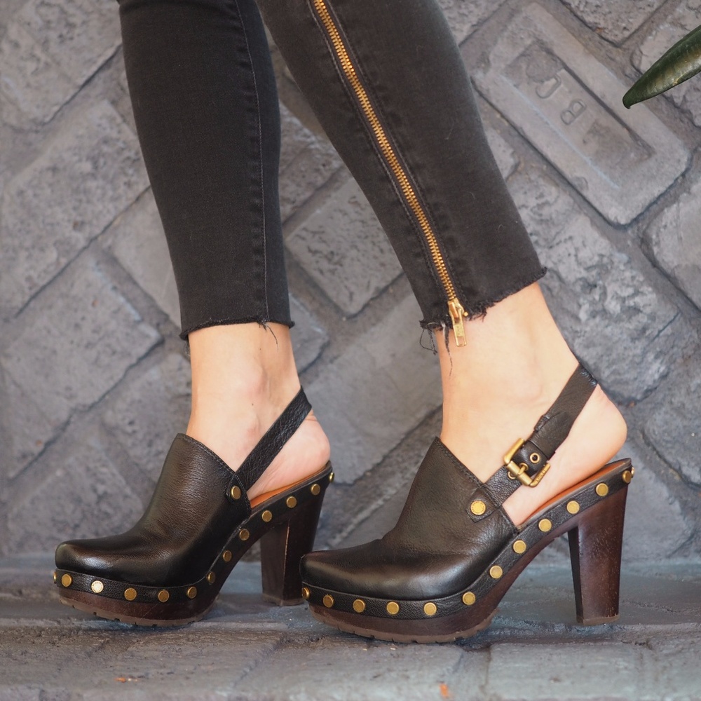 Marc by Marc Jacobs Studded Clog Platforms