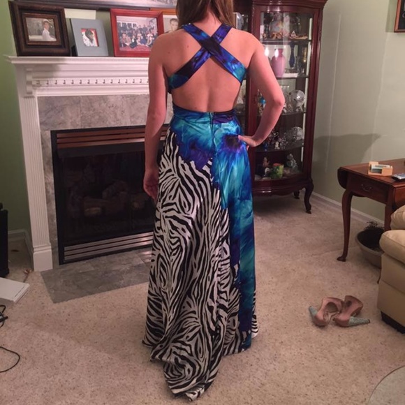 Formal Multi Color and Zebra Print - Picture 2 of 4