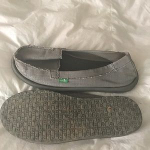 Silver hard to find Sanuk Loafer Flats New w/o tag