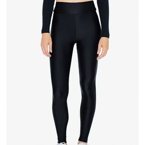 American Apparel nylon shiney leggings