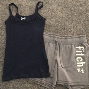 Abercrombie tank and short set