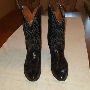 Men's Black Circle A Brand Cowboy Boots