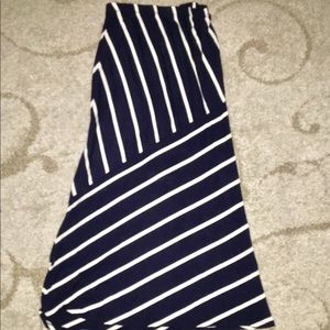 Blue and white skirt