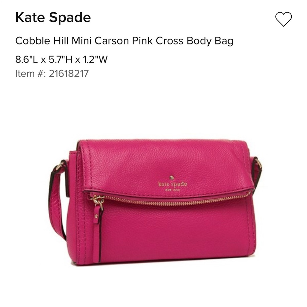 ♠️  Kate Spade Pink Crossbody Bag