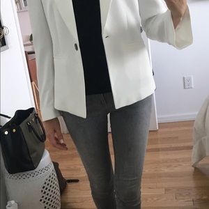 NWOT Mango XS White Blazer