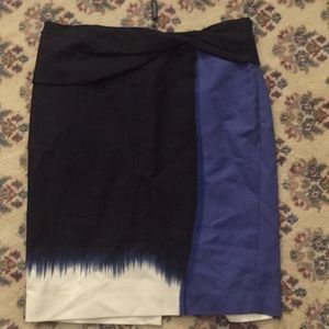 ELIE TAHARI 100% COTTON PENCIL SKIRT
