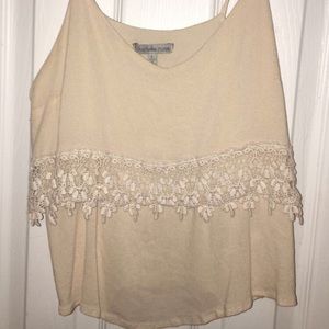Tan crop top