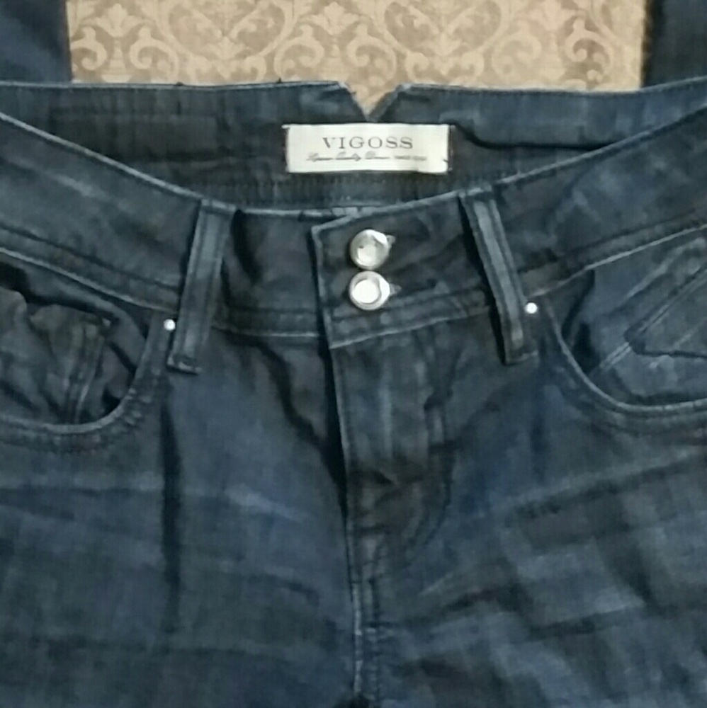 VIGOSS Embellished Blue Jeans