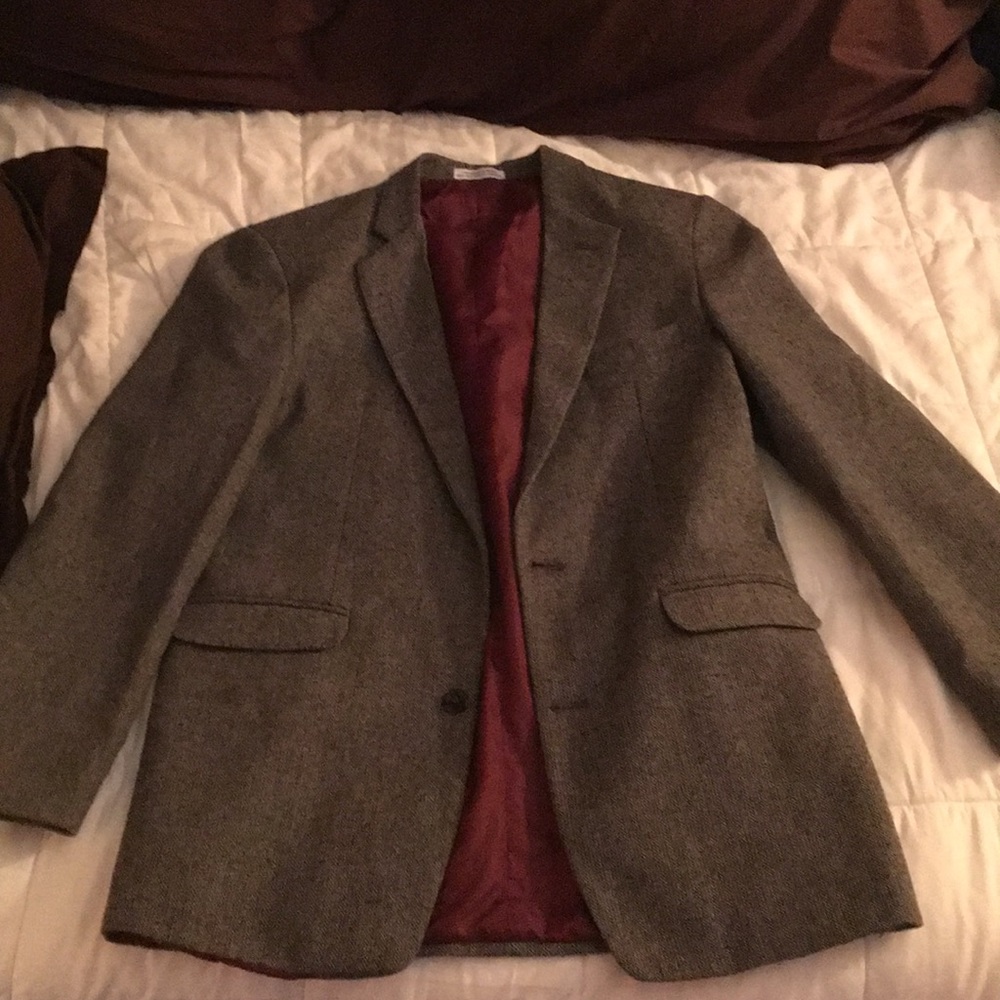 IZOD Wool Sport Coat With Arm Patches
