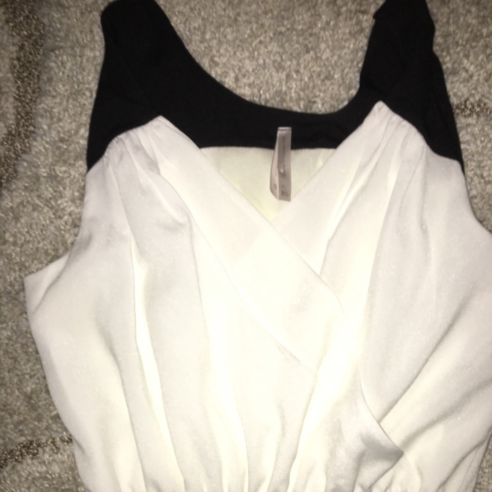 Black and white jumpsuit