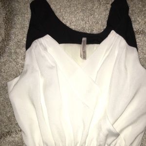 Black and white jumpsuit