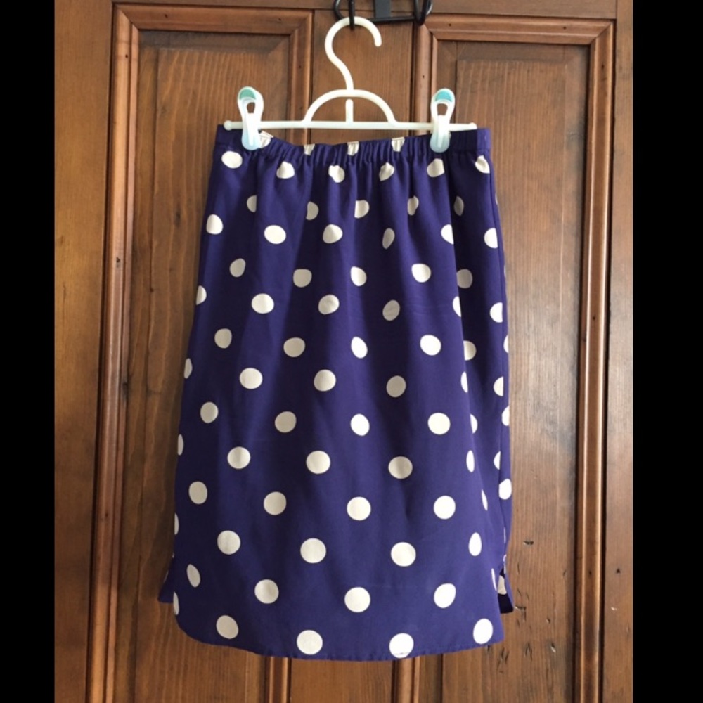 Madewell navy skirt