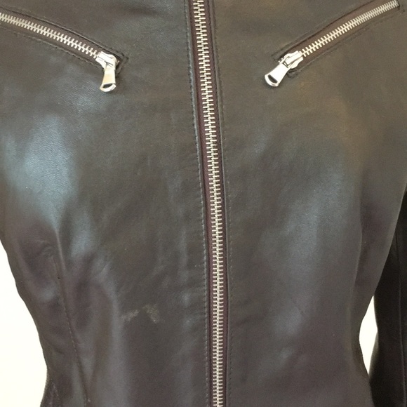 Dark Chocolate Brown Italian Leather Jacket