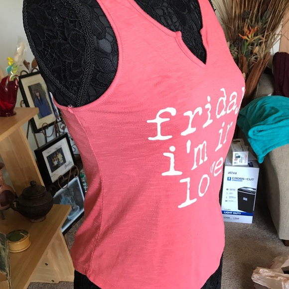 PINK FRIDAY IM IN LOVE RACERBACK TANK - Picture 3 of 5
