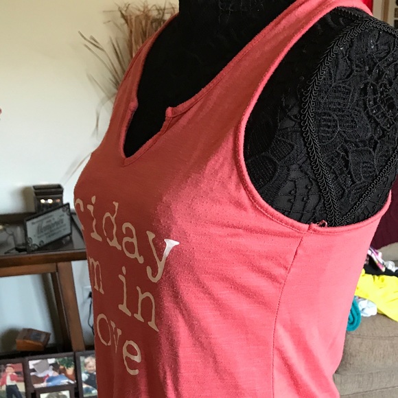 PINK FRIDAY IM IN LOVE RACERBACK TANK - Picture 4 of 5