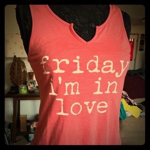 PINK FRIDAY IM IN LOVE RACERBACK TANK