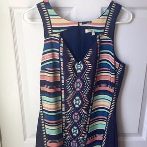South Moon Under's Lavender Brown Cut-Out Dress