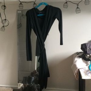Wrap dress black banana republic