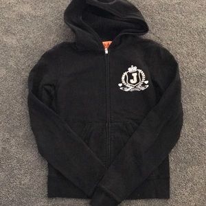 Juicy Couture black zip-up hoodie