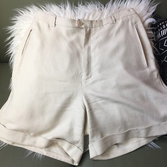 Vintage Pants - Silk Vintage High Waisted Shorts