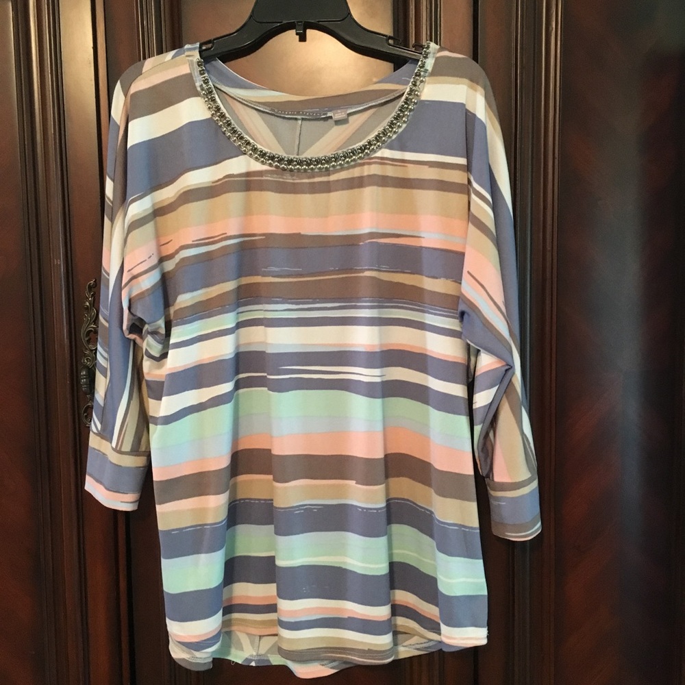 Pastel Striped Blouse