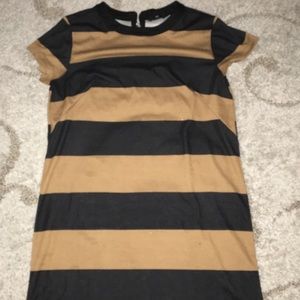 Brown and black oversize dress
