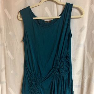 Teal tank top tunic